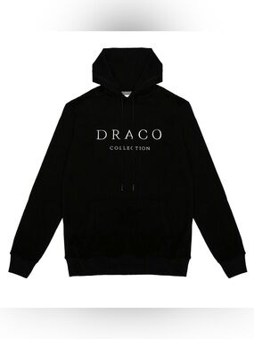 Men's Black Hoodie Sweatshirt DRACO - Small